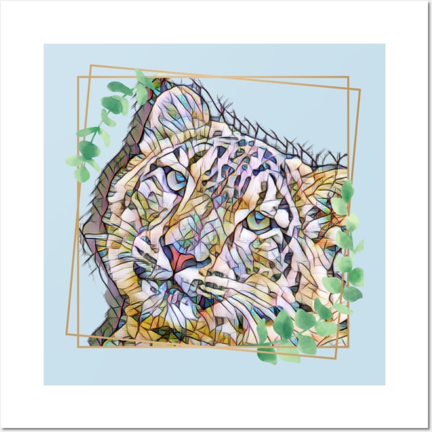 Snow leopard Wall Art by Silver Lining Gift Co.